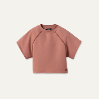 Classic kortærmet sweatshirt med rund hals
