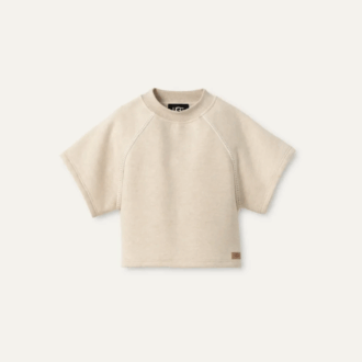 Classic kortærmet sweatshirt med rund hals