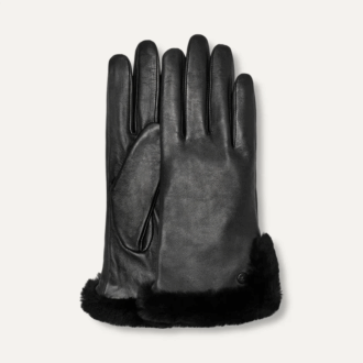 Læderhandske med lammeskind