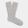 Ribstrikket slouchy crew-sok Ribstrikket slouchy crew-sok