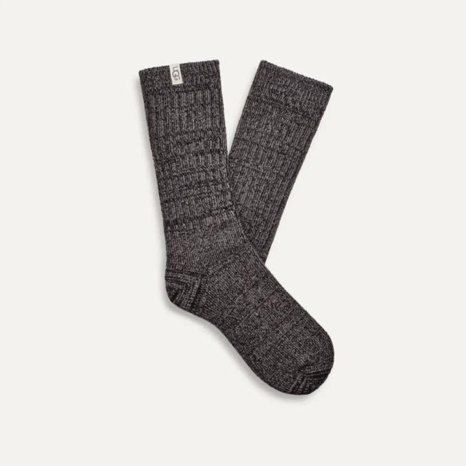 Ribstrikket slouchy crew-sok Ribstrikket slouchy crew-sok
