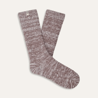 Ribstrikket slouchy crew-sok Ribstrikket slouchy crew-sok