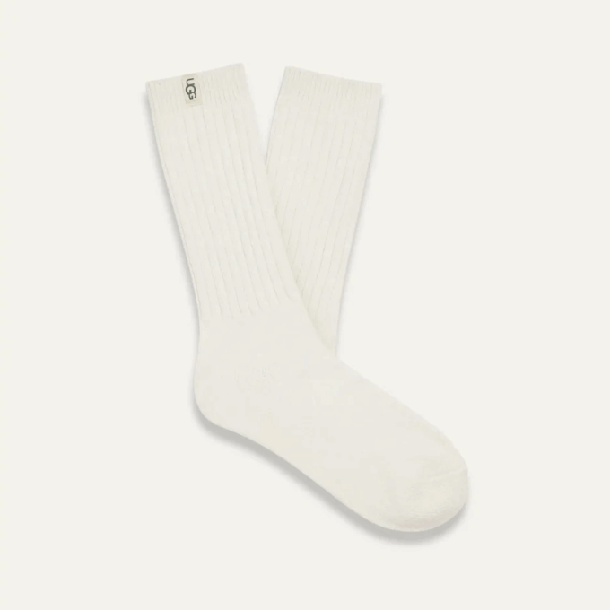 Ribstrikket slouchy crew-sok Ribstrikket slouchy crew-sok